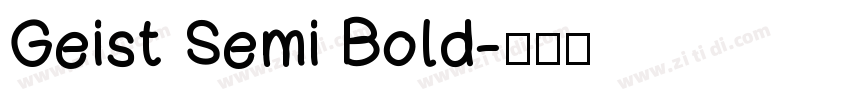 Geist Semi Bold字体转换